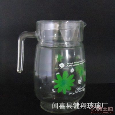 【自主新品玻璃容器玻璃壺精美玻璃水具套裝大肚壺印花批發大肚壺貼花】聞喜縣明耀玻璃廠 - 產品庫